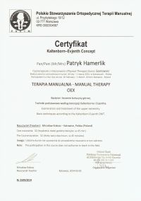 <img src="14.jpg" alt="certyfikat Patryk Hamerlik terapia manualna" />