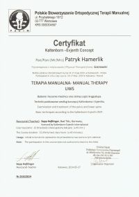 <img src="17.jpg" alt="certyfikat Patryk Hamerlik badanie i leczenie miednicy Sosnowiec" />