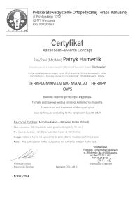 <img src="15.jpg" alt="certyfikat Patryk Hamerlik terapia manualna Sosnowiec" />